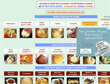 Tablet Screenshot of basesdelacuisine.com